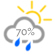 Saturday: Showers likely and possibly a thunderstorm before 11am, then a chance of showers and thunderstorms after 11am. Mostly cloudy, with a high near 69. Calm wind becoming south southwest 5 to 8 mph in the morning. Chance of precipitation is 70%. New rainfall amounts of less than a tenth of an inch, except higher amounts possible in thunderstorms. Saturday: Showers likely and possibly a thunderstorm before 11am, then a chance of showers and thunderstorms after 11am. Mostly cloudy, with a high near 69. Calm wind becoming south southwest 5 to 8 mph in the morning. Chance of precipitation is 70%. New rainfall amounts of less than a tenth of an inch, except higher amounts possible in thunderstorms.