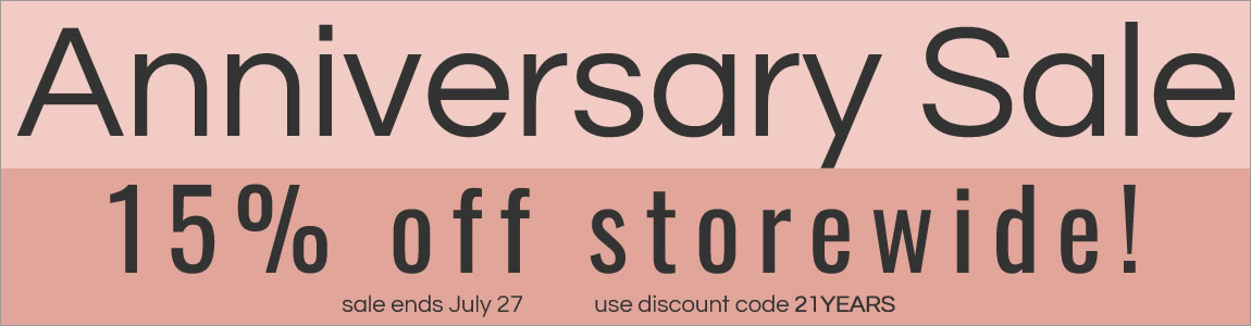 Anniversary Sale! Save 15%