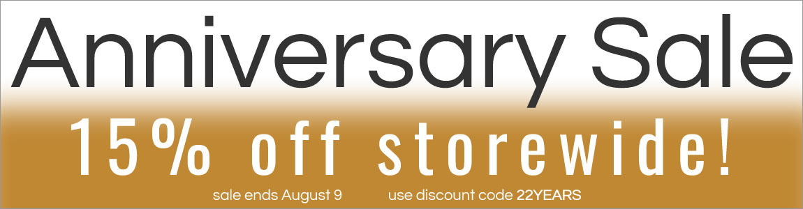 Storewide Anniversary Sale going on now!