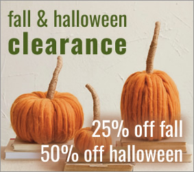 Sale on all fall and halloween merchandise