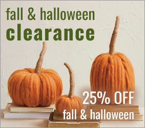 Sale on all fall and halloween merchandise