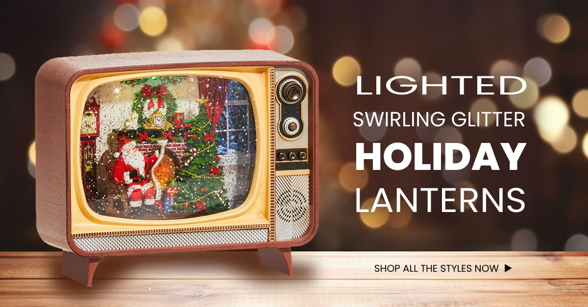 Shop Our Collection of Snowy Glitter Lanterns