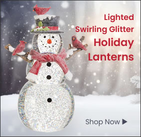 Shop Our Collection of Snowy Glitter Lanterns
