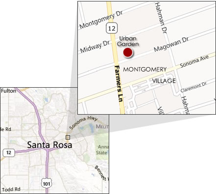 Urban Garden is located in Montgomery Village at 2313 Magowan Drive