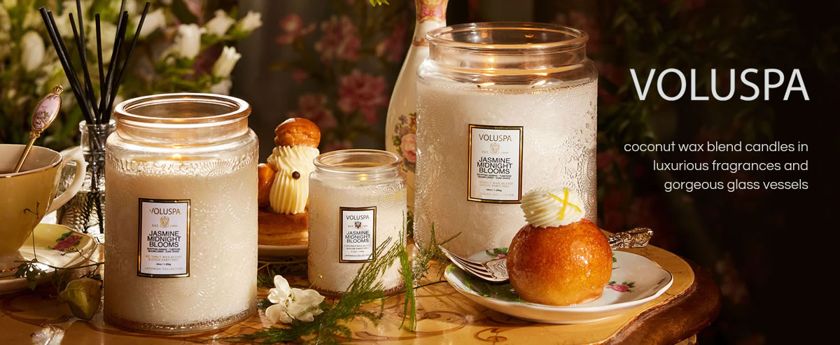 Shop for Voluspa candles and diffusers