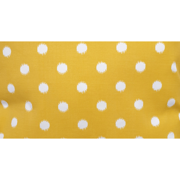 Yellow Polka Dot Lumbar Pillow