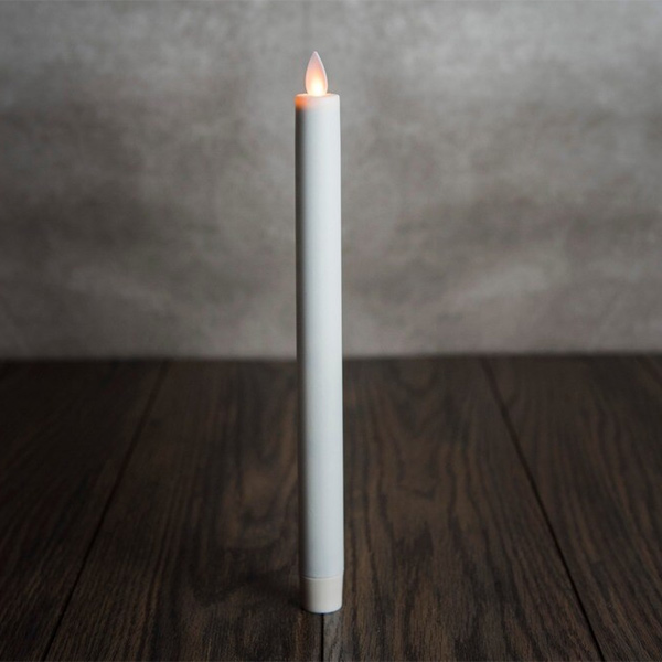 8-Inch Mystique Flameless Taper Candle