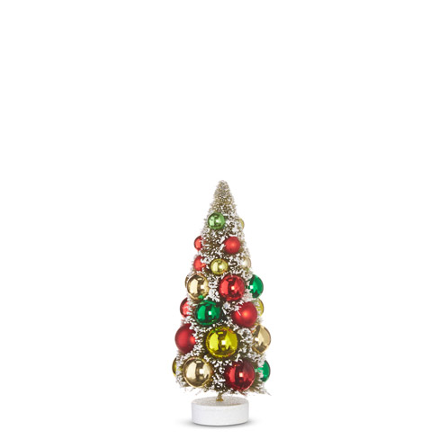 Multicolor Bottle Brush Tree, 9in