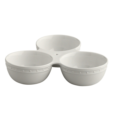 Nora Fleming Ceramic Triple Dish