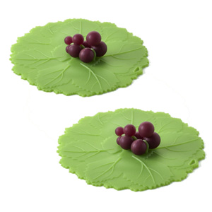 Grape Leaf Silicone Drink Cover 