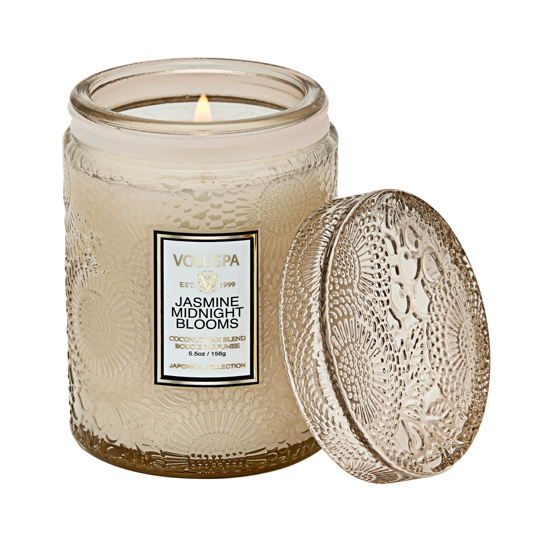 Voluspa Jasmine Midnight Blooms Small Jar Candle