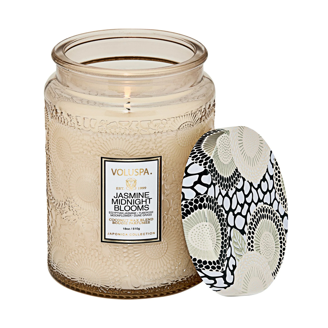 Voluspa Jasmine Midnight Blooms Large Jar Candle