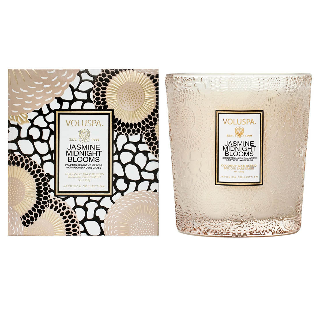 Voluspa Jasmine Midnight Blooms Classic Candle