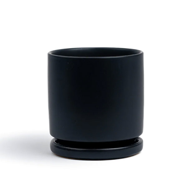 Gemstone Pot, 6.5-Inch, Black