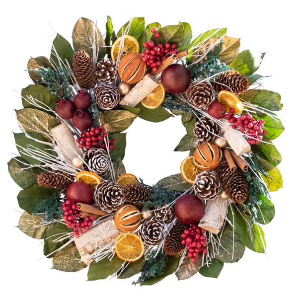 Pomegranate Citrus Wreath