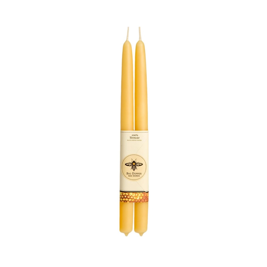 Beeswax Taper Candle Set, Natural