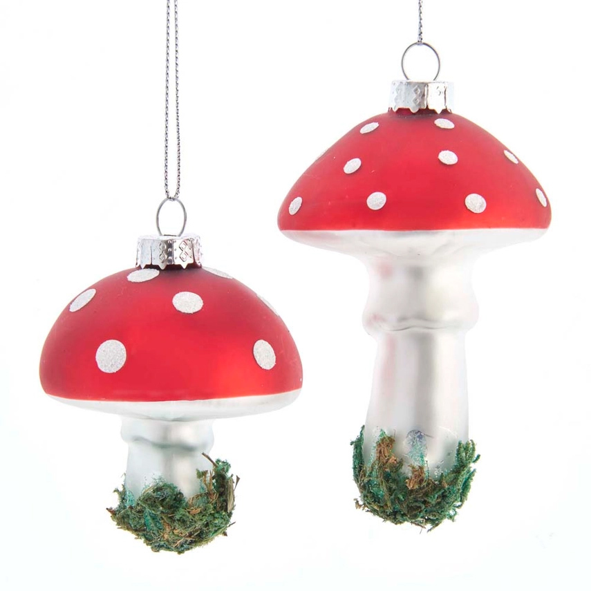 Mushroom Ornament, Assorted 1pc