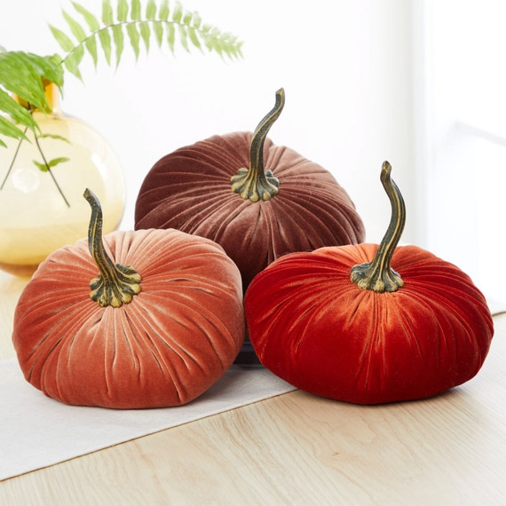 Velvet Pumpkin, 9-Inch