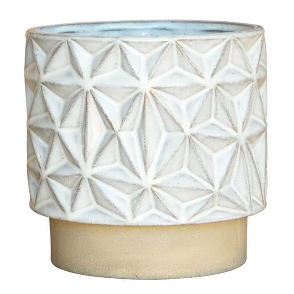 Ramos Geometric Cachepot, 6-Inch