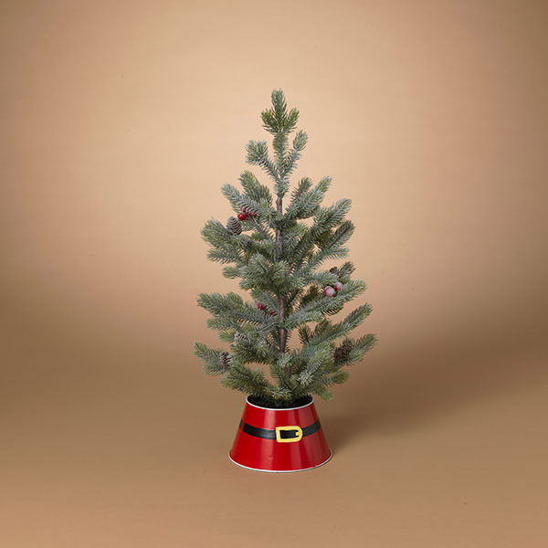 Pine Tree with Santa Skirt, 24in