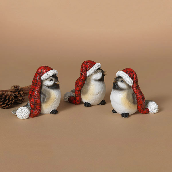 Holiday Winter Bird, Assorted 1pc