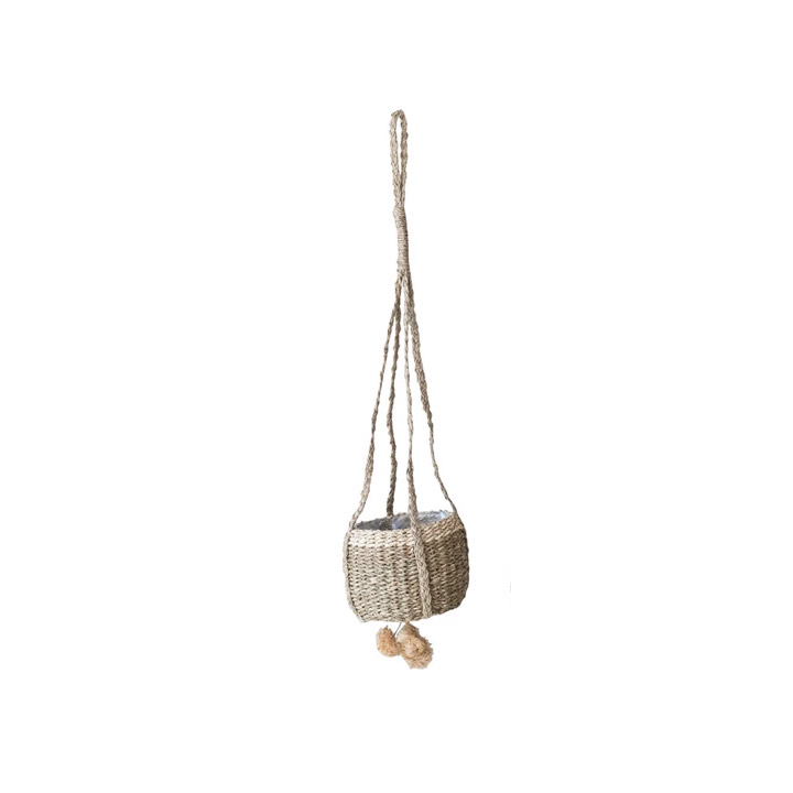 Seagrass Hanging Basket, 6-Inch