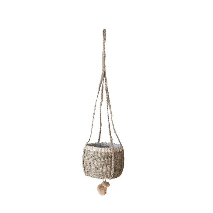 Seagrass Hanging Basket, 8-Inch