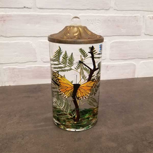 Butterfly Short Cylinder Lifetime Candle