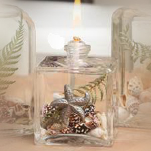 Seashell Cube Lifetime Candle
