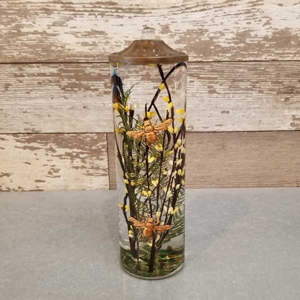 Bee Tall Cylinder Lifetime Candle
