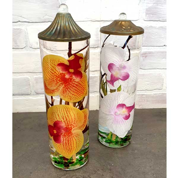 Orchid Tall Cylinder Lifetime Candle