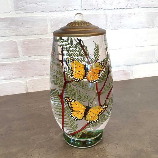 Butterfly Brandy Jar Lifetime Candle
