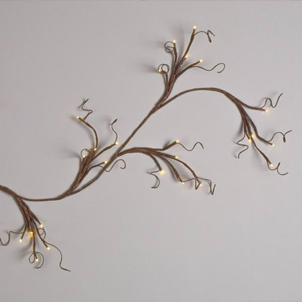 Economy Lighted Willow Branch Garland