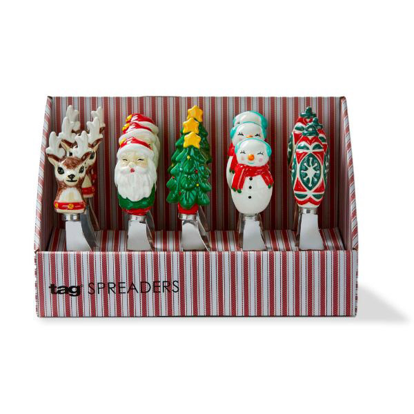 Ceramic Christmas Spreader, Assorted 1pc