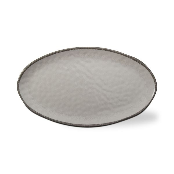 Veranda Melamine Oval Platter, Ivory