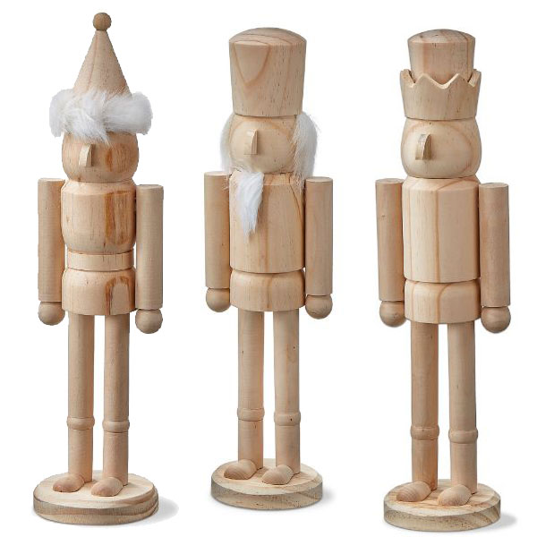 Wood Nutcracker Decor, Assorted 1pc