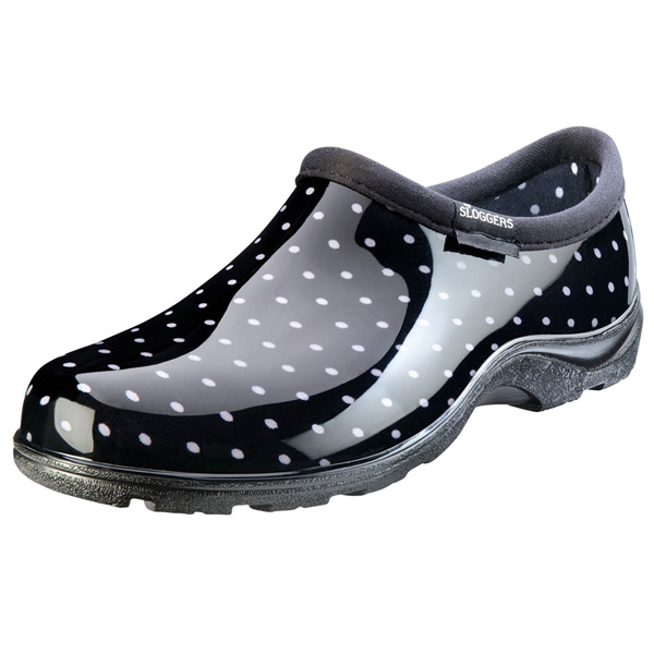 Polka Dot Waterproof Shoe, Size 6