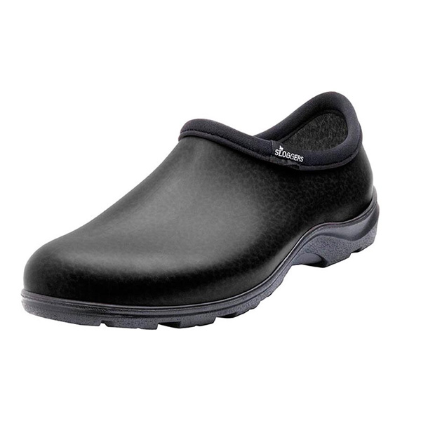 Leather Black Waterproof Shoe, Size 9