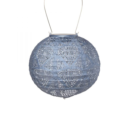 Soji Stella Globe Solar Lantern - Metallic Blue
