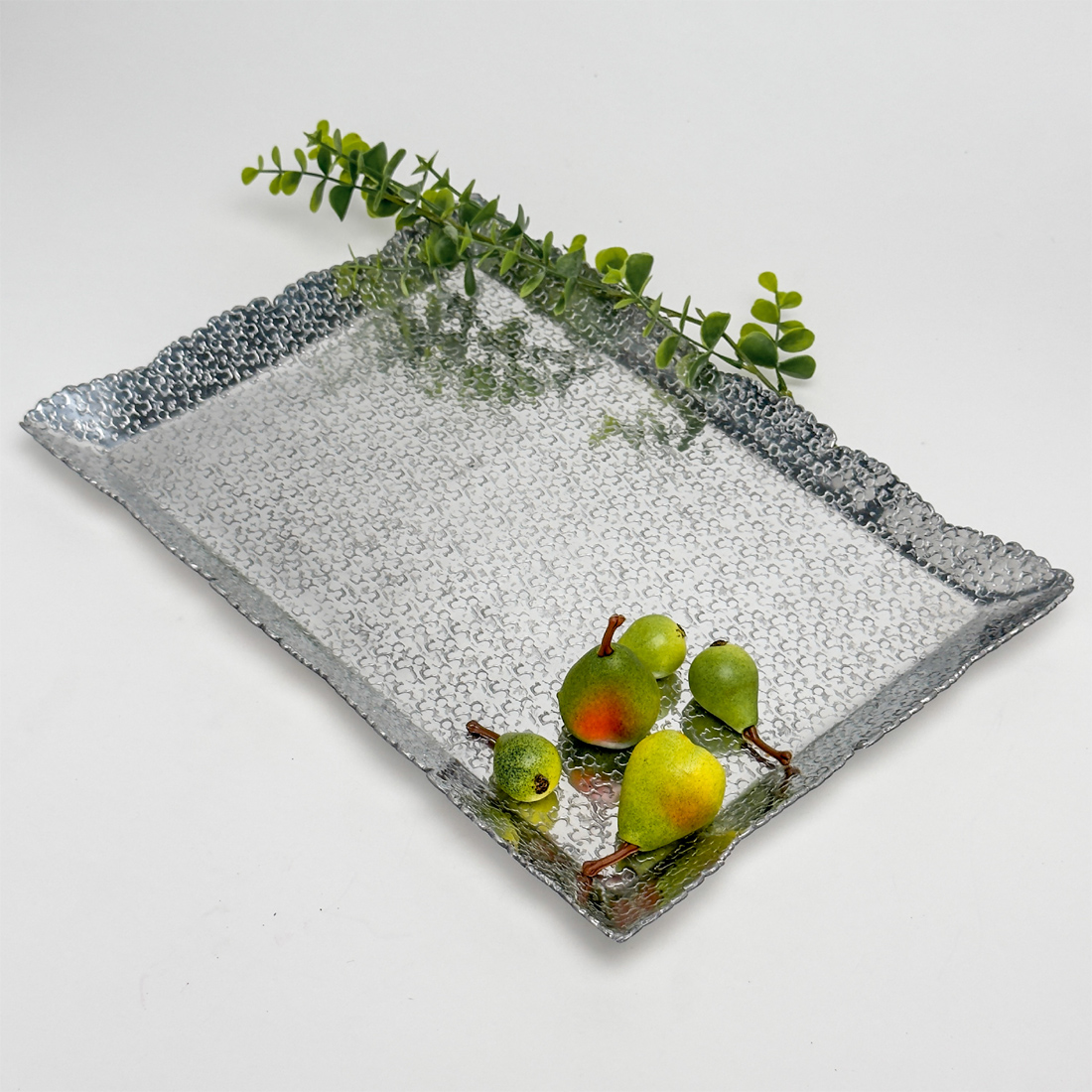 Raw Edge Texture Platter, Rectangular