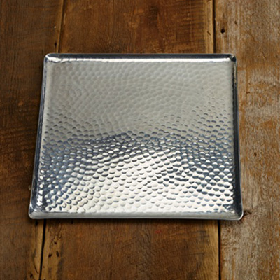Hammered Square Tray