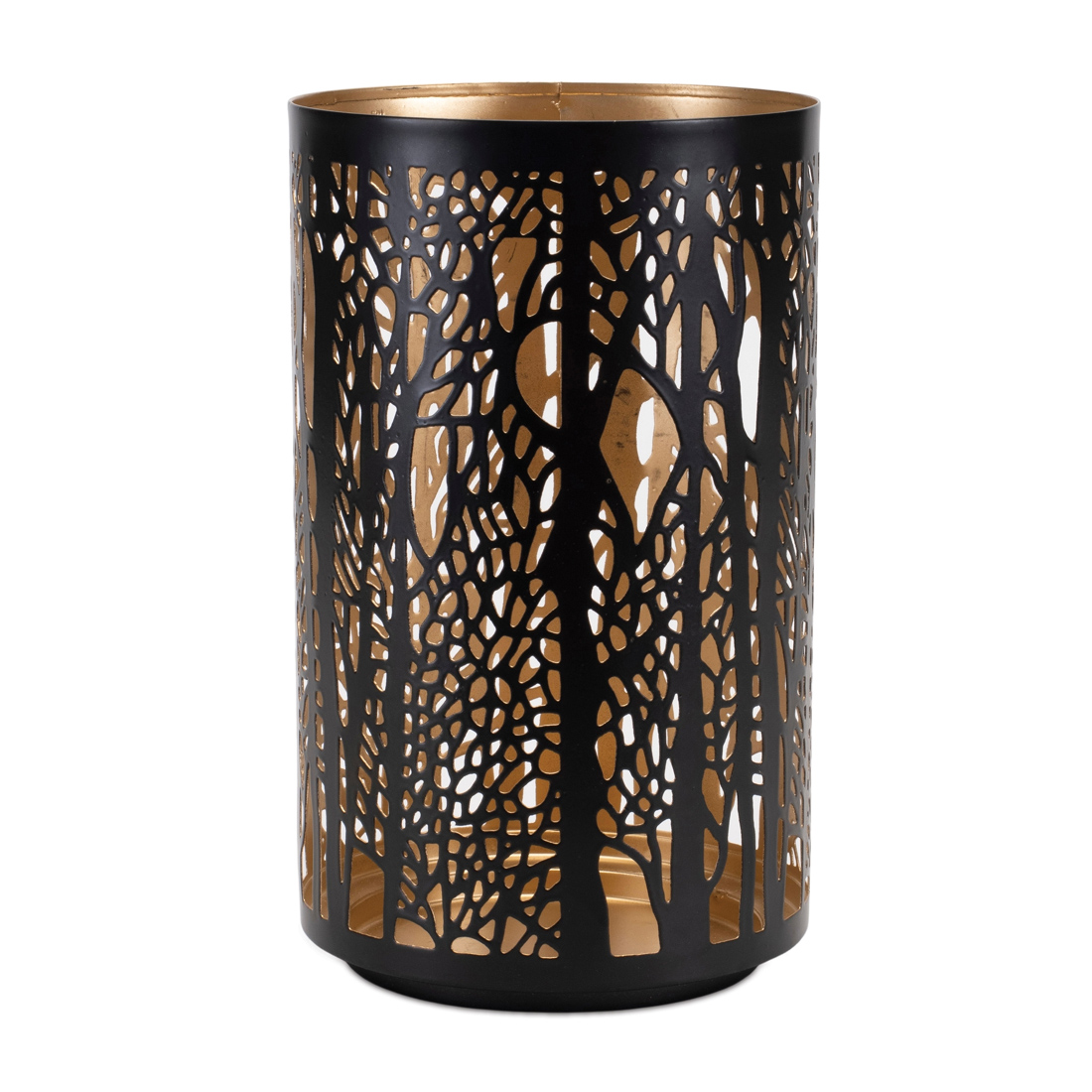 Laser-Cut Forest Lantern, 8-Inch