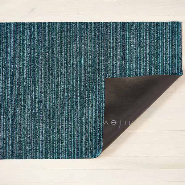 Skinny Stripe Turquoise Utility Mat