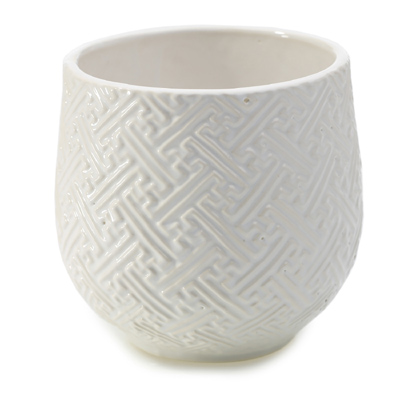 Kabasa Pot, White, 5x5