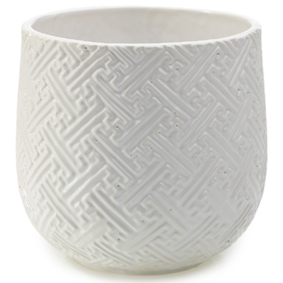 Kabasa Pot, White, 7x7