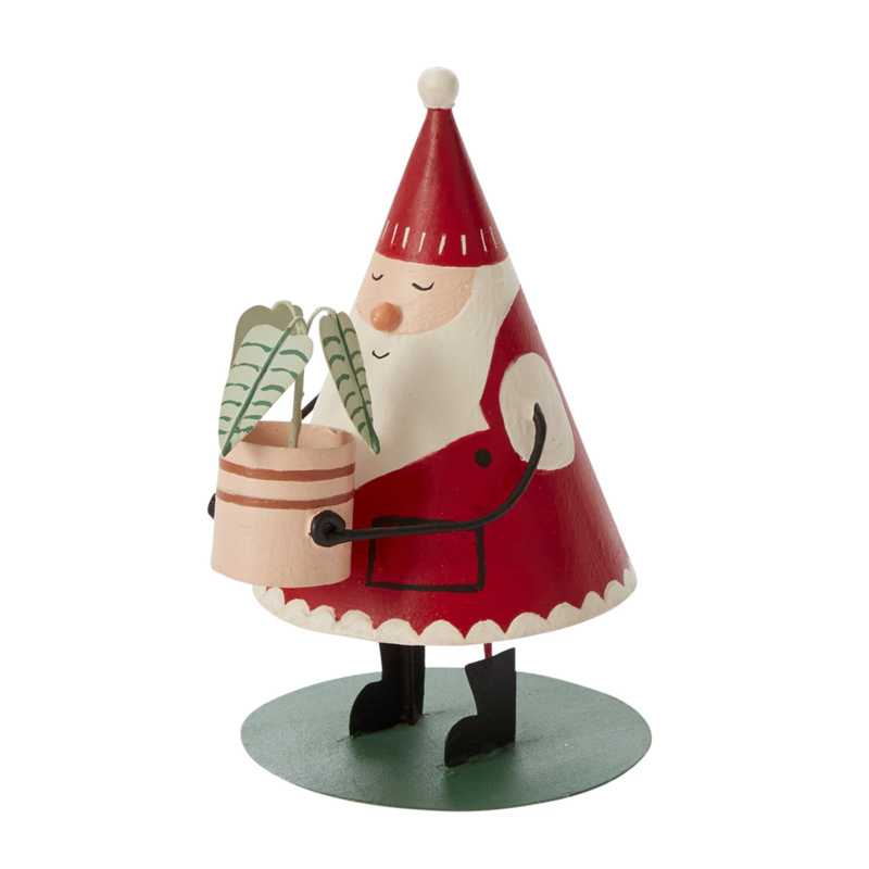 Santa Plant Figurine