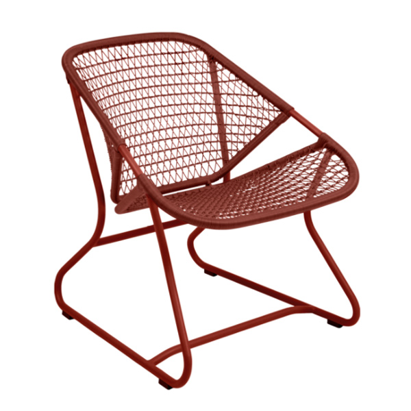 Red Ochre Sixties Low Armchair