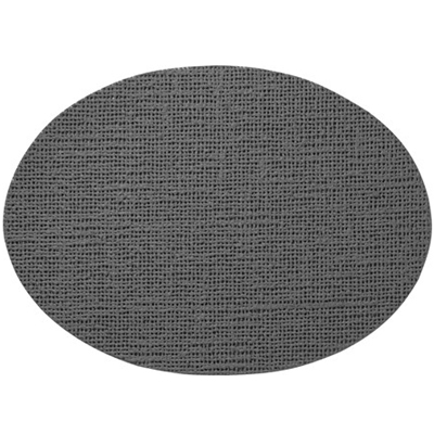 Oval Placemat, Charcoal