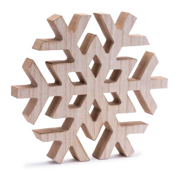 Wood Snowflake, 12in