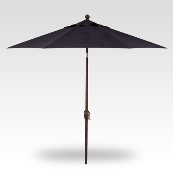 9-ft Push-Button Tilt Market Umbrella, Navy
